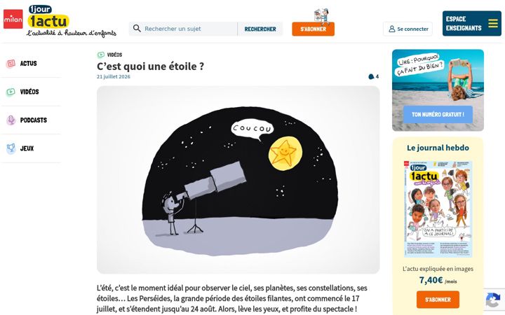 Screenshot of 1jour1actu.com