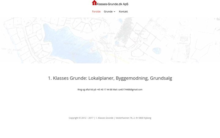 Screenshot stránky 1klasses-grunde.dk