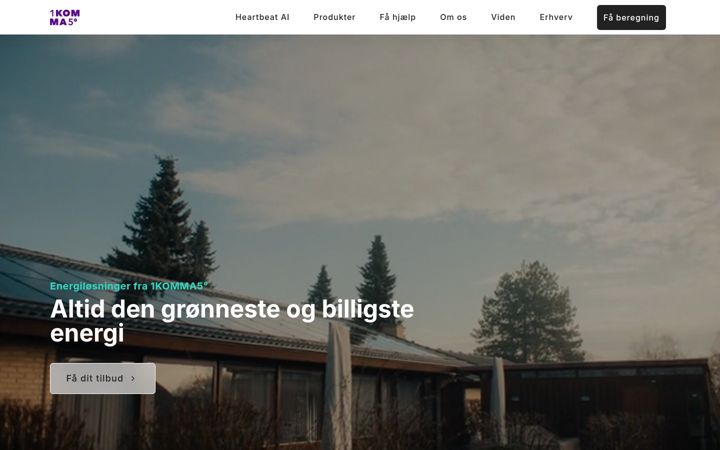 Screenshot of 1komma5.dk