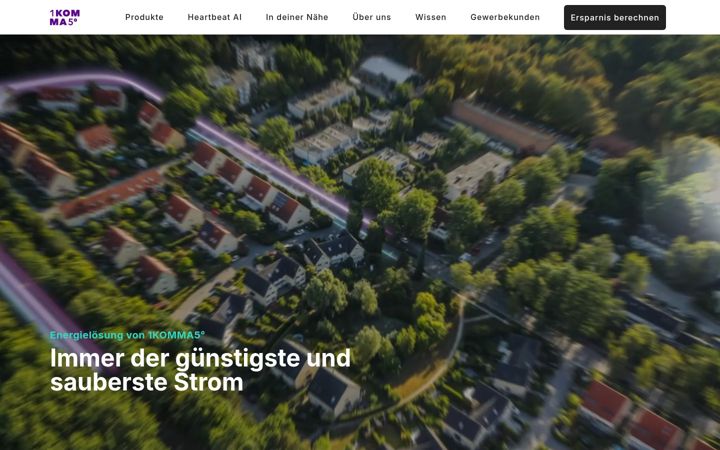 Screenshot of 1komma5grad.com