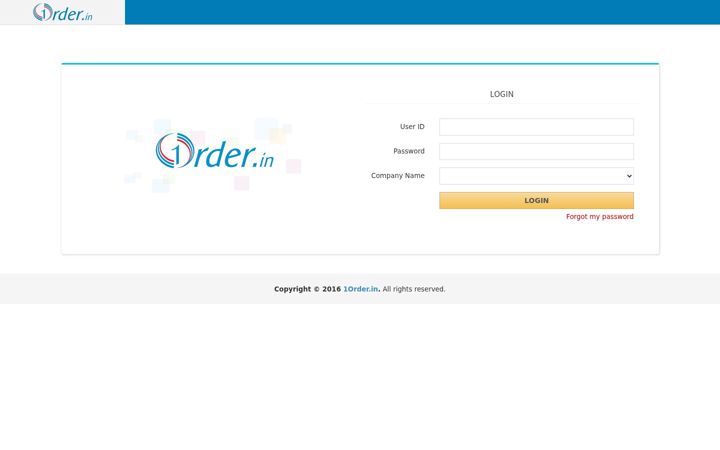 Screenshot von 1order.in