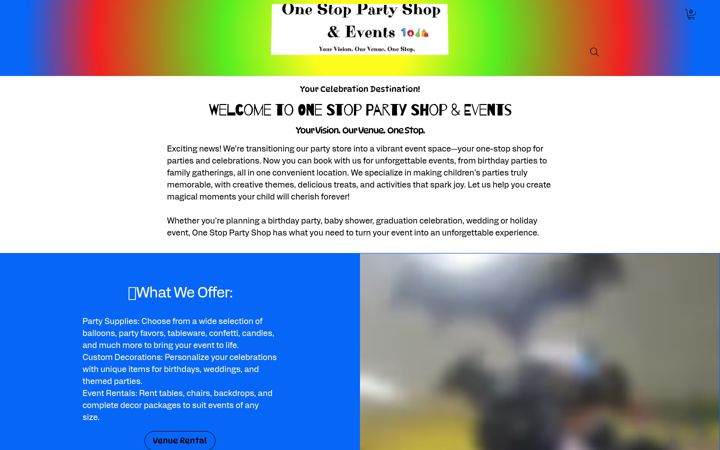 Screenshot von 1partyshop.com