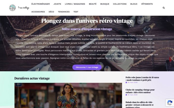Екранна снимка на 1ruevintage.com