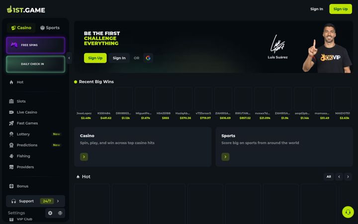 Screenshot of 1st.game
