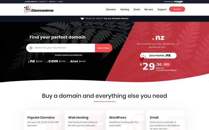 Screenshot of 1stdomains.nz