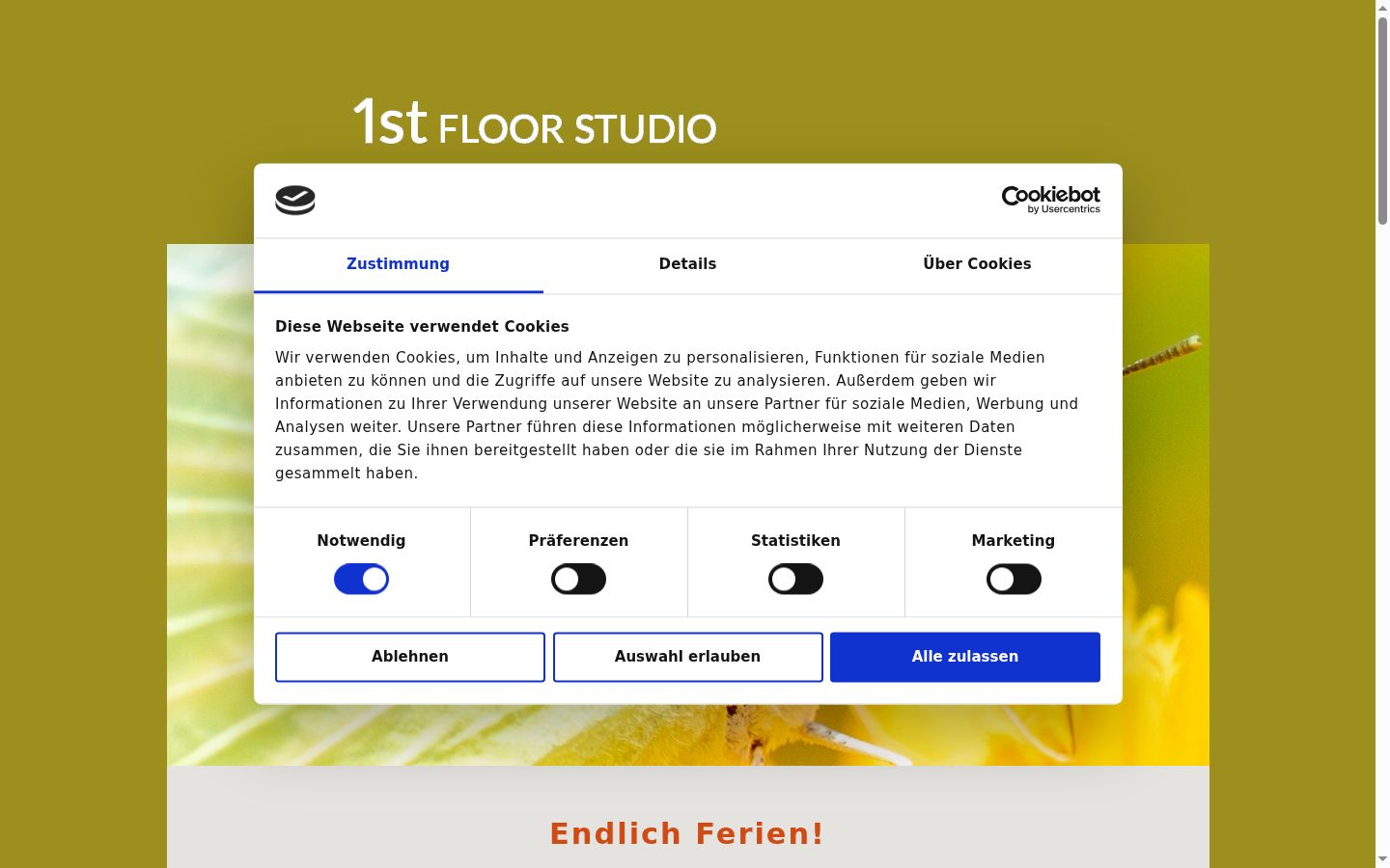 Sutikimo reklamjuostės, rodytos prieš bet kokią sąveiką, ekrano kopija