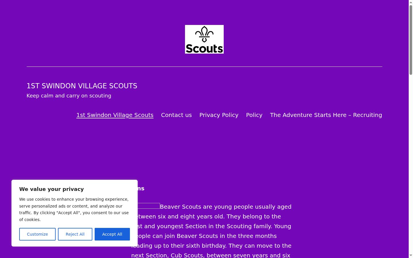 Screenshot tal-banner tal-kunsens muri qabel kwalunkwe interazzjoni