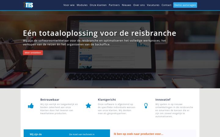 Screenshot of 1tis.nl