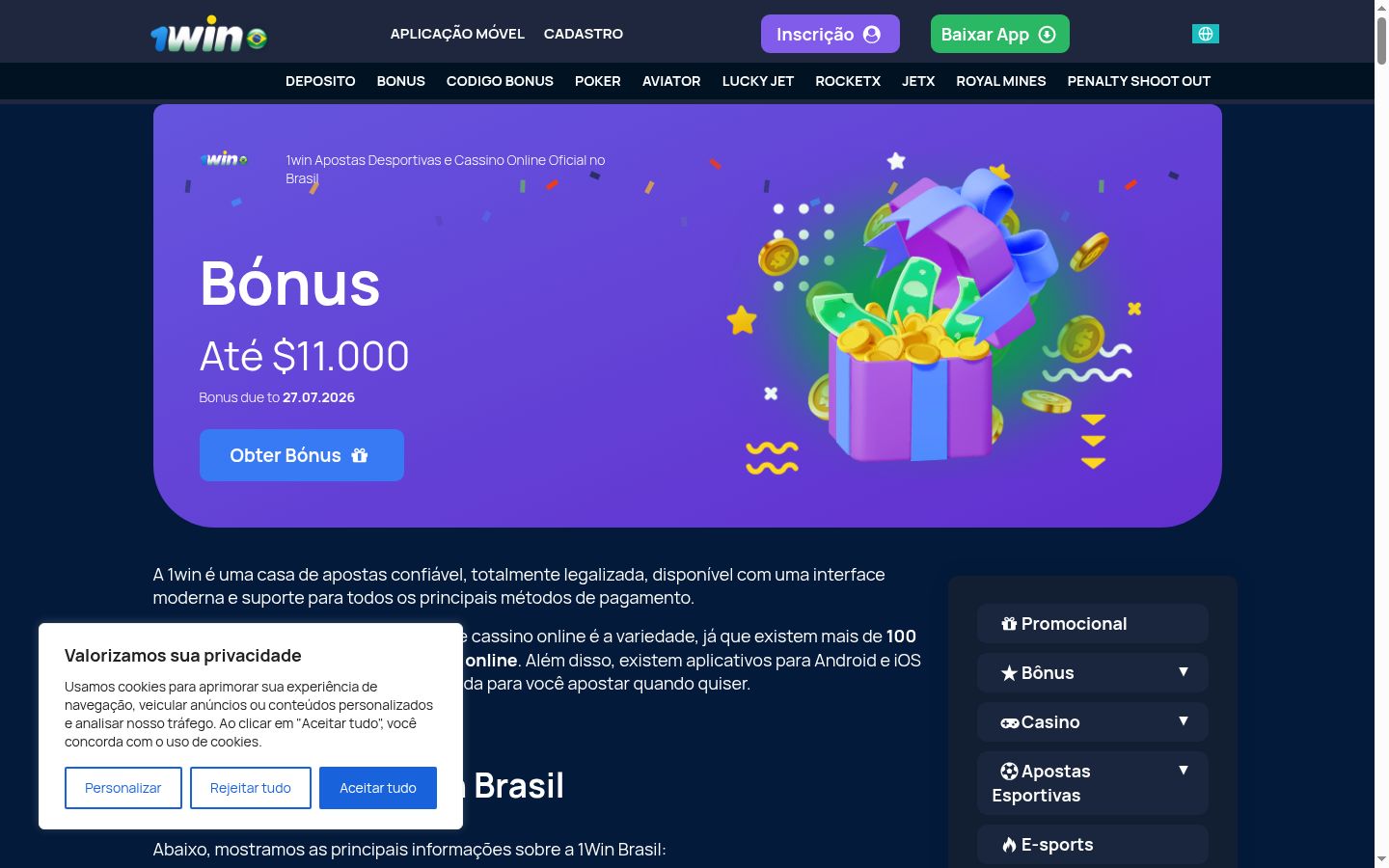 Sutikimo reklamjuostės, rodytos prieš bet kokią sąveiką, ekrano kopija
