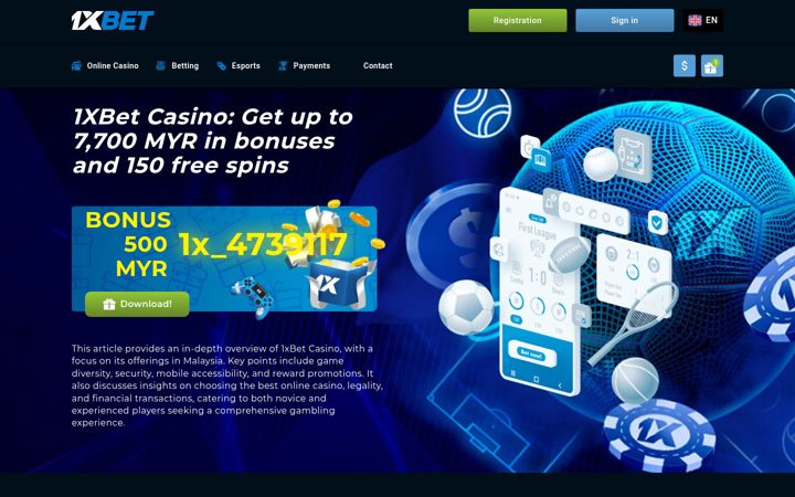 Screenshot of 1xbet-malaysian.com