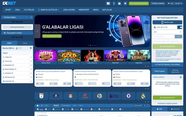 Screenshot of 1xbet-oficialnyi-sait.com