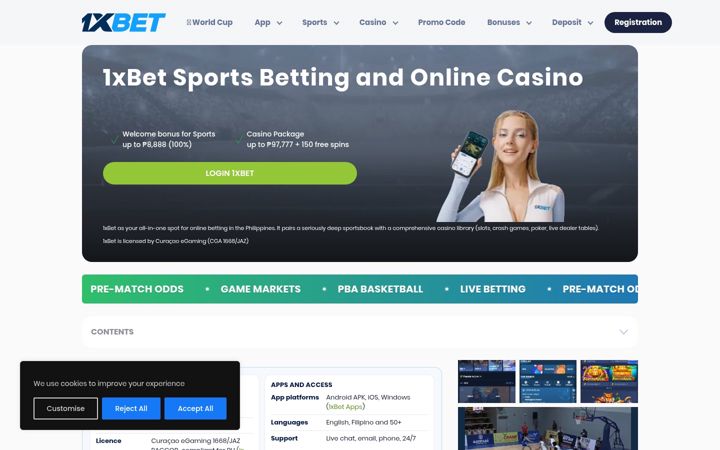 Screenshot of 1xbetph.ph