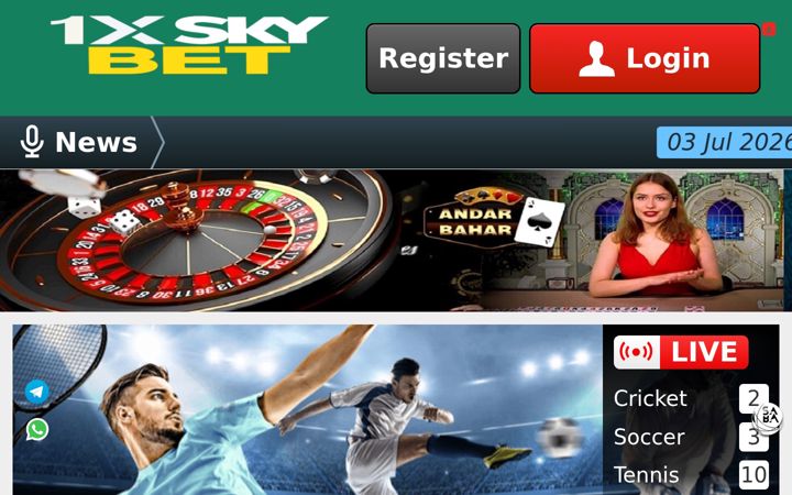 Screenshot of 1xsky.net