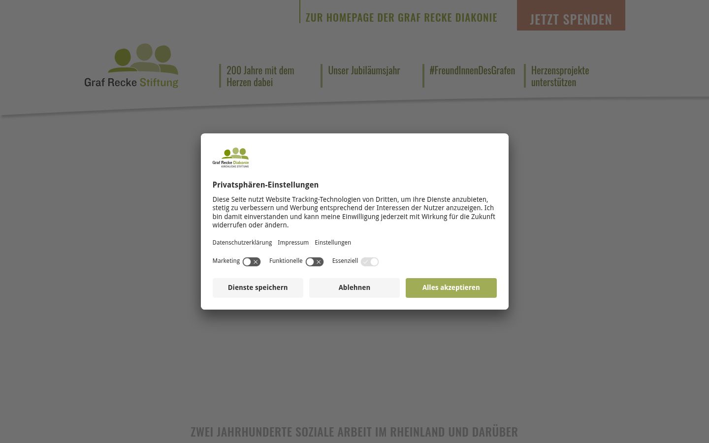 Captura de ecrã do banner de consentimento apresentado antes de qualquer interação