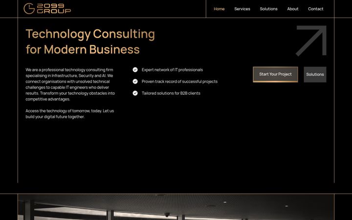Screenshot of 2099.group