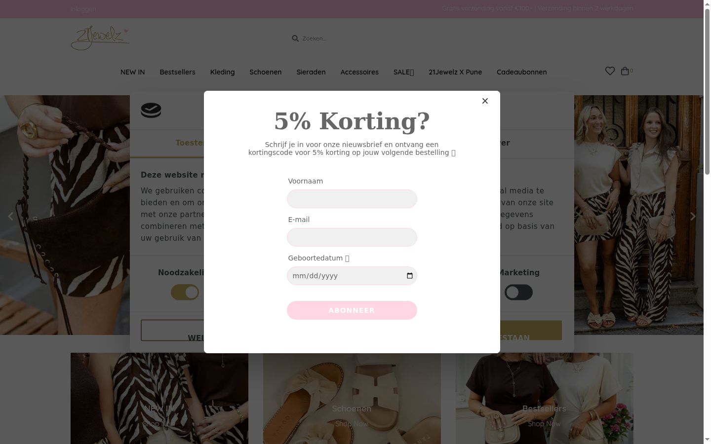 Sutikimo reklamjuostės, rodytos prieš bet kokią sąveiką, ekrano kopija