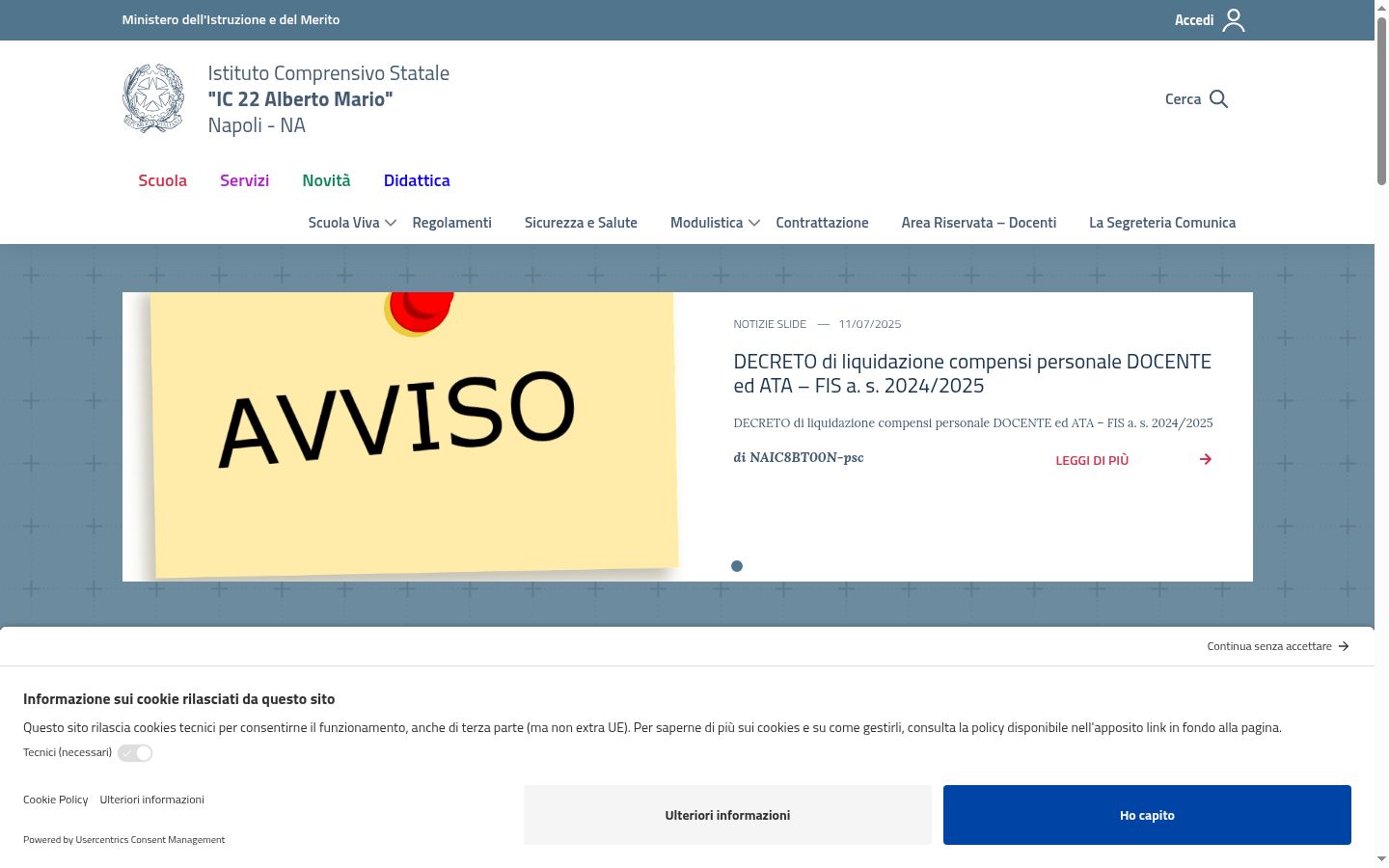 Captură de ecran a bannerului de consimțământ afișat înainte de orice interacțiune