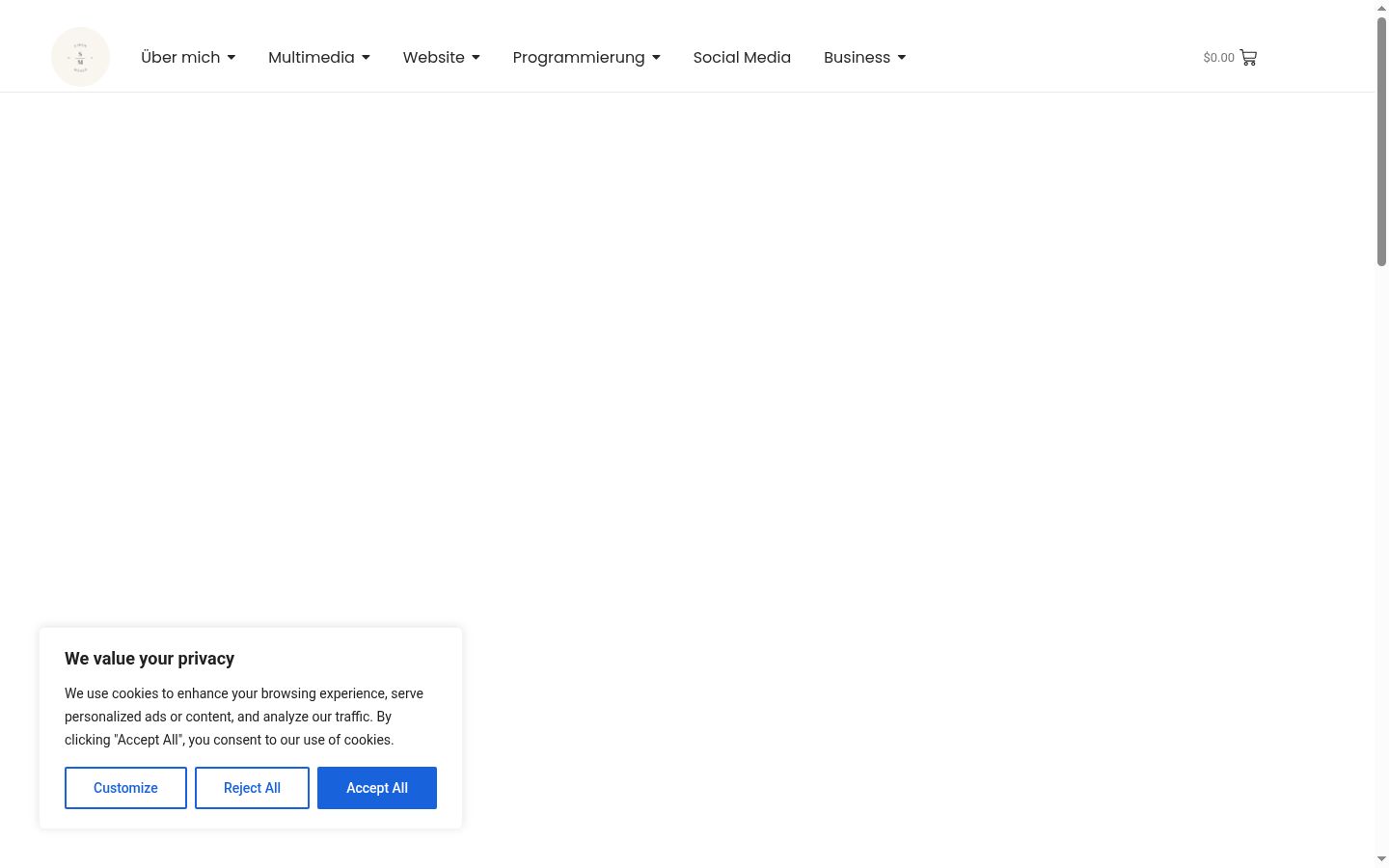 Snímek obrazovky baneru souhlasu zobrazeného před jakoukoli interakcí