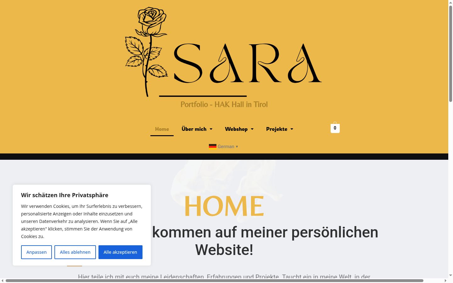 Screenshot van de toestemmingsbanner zoals getoond vóór enige interactie
