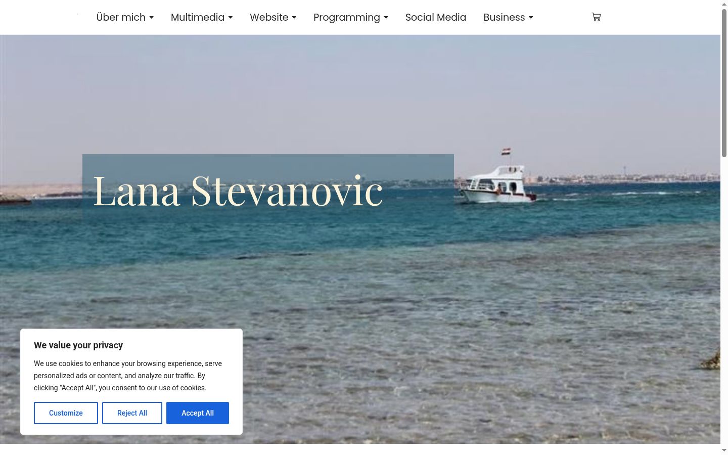 Snímka obrazovky banera súhlasu zobrazeného pred akoukoľvek interakciou