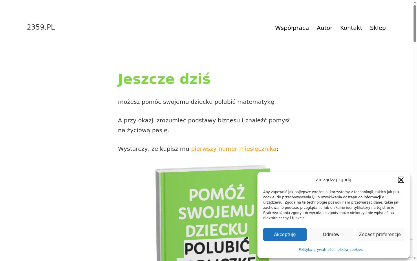 Screenshot van de toestemmingsbanner zoals getoond vóór enige interactie