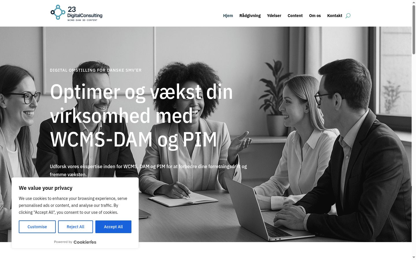 Sutikimo reklamjuostės, rodytos prieš bet kokią sąveiką, ekrano kopija