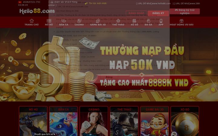 Screenshot of 23hello88.com