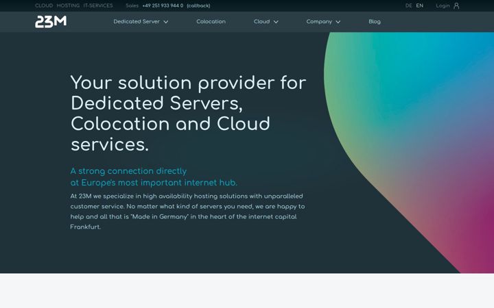 Screenshot of 23m.com
