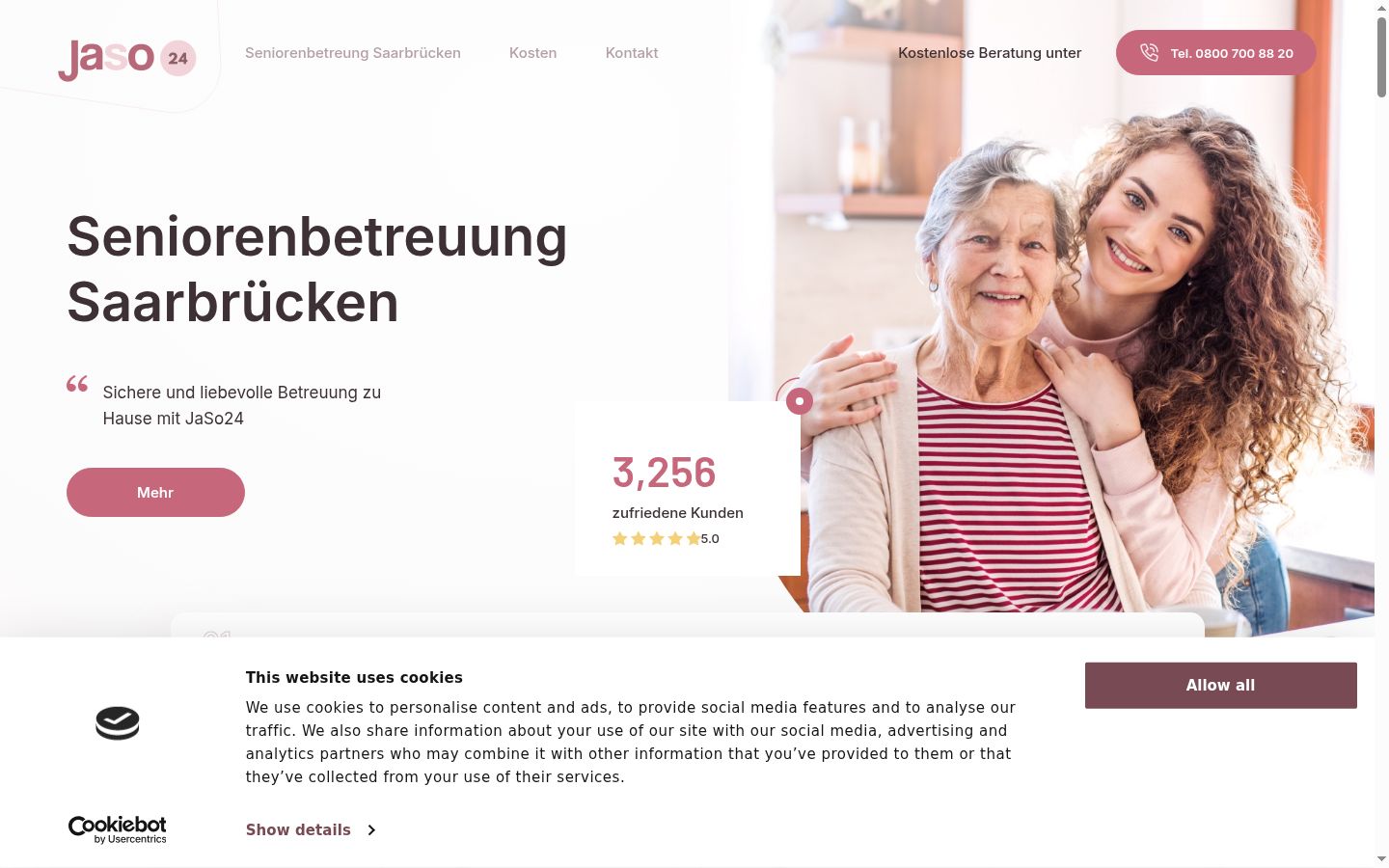 Screenshot tal-banner tal-kunsens muri qabel kwalunkwe interazzjoni