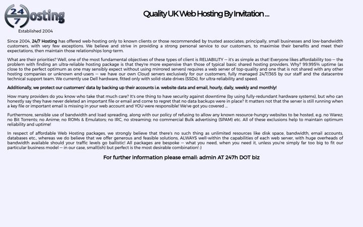 Screenshot of 247h.biz