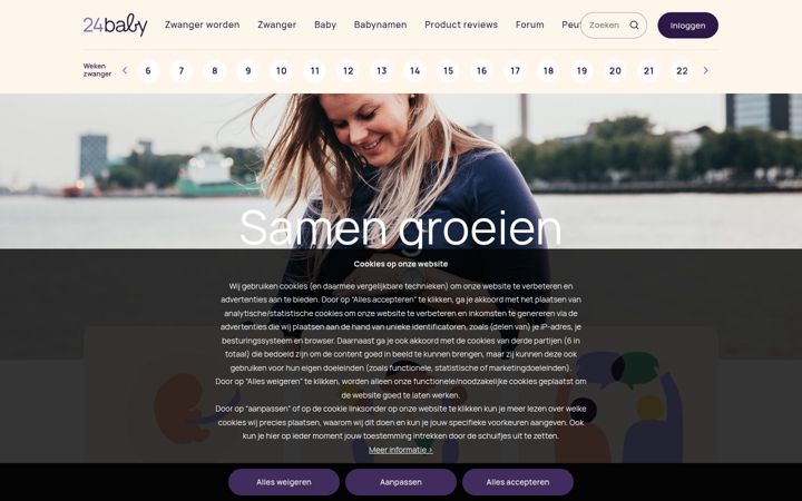 Screenshot of 24baby.nl