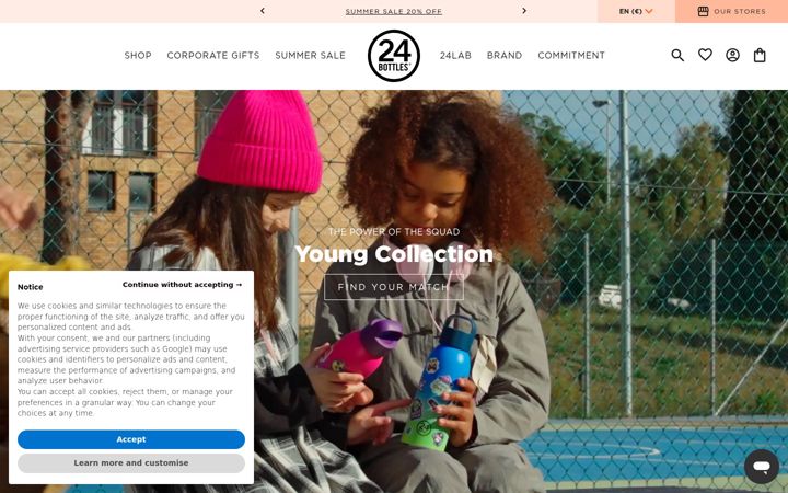 Screenshot of 24bottles.com