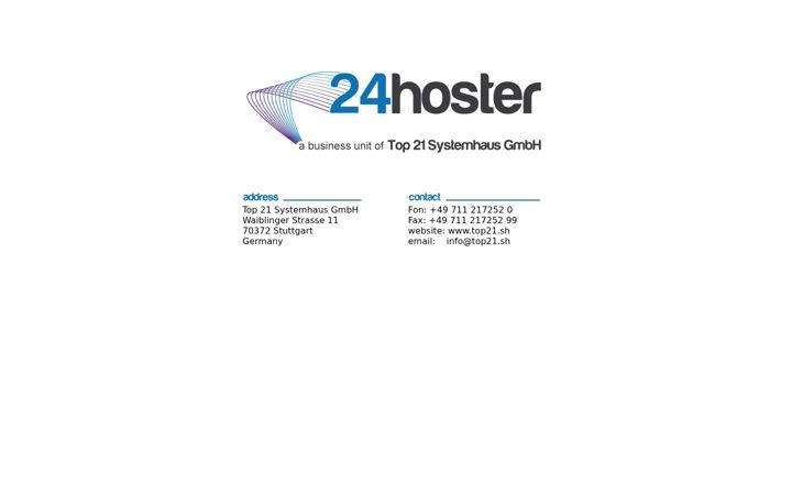 Screenshot of 24hoster.com