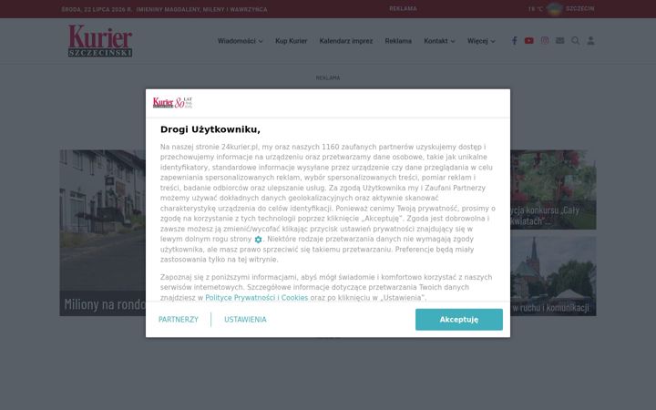 Screenshot of 24kurier.pl