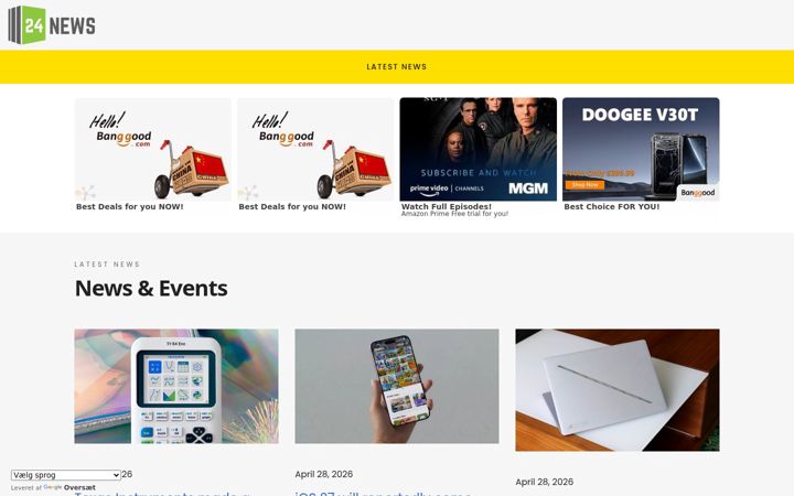 Screenshot of 24newstech.com