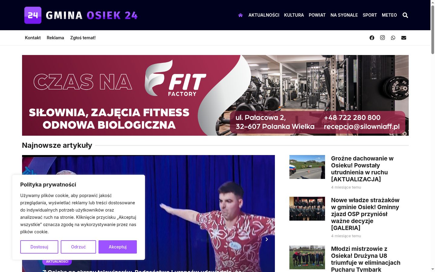 Posnetek zaslona pasice za privolitev, prikazane pred kakršno koli interakcijo