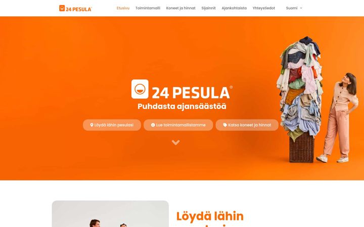 Zrzut ekranu 24pesula.fi