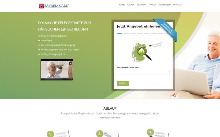 Screenshot of 24pflege.org