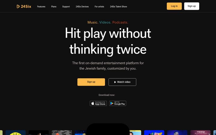Screenshot of 24six.app
