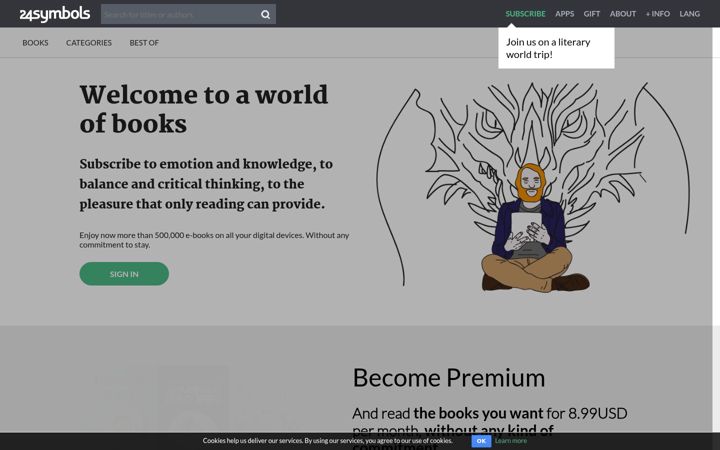 Screenshot of 24symbols.com