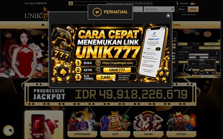 Screenshot of 27unik777.click
