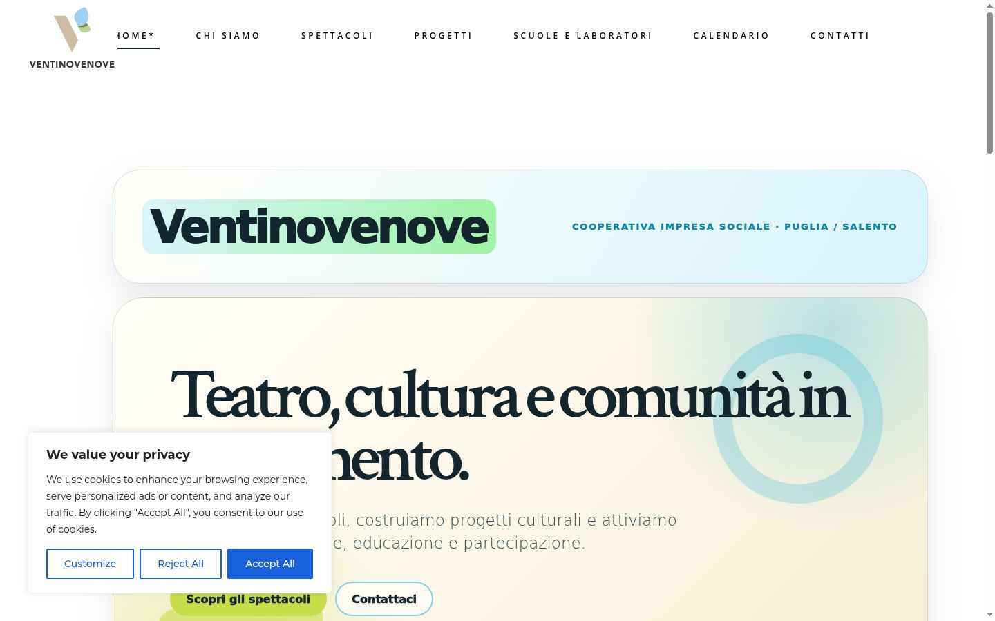 Sutikimo reklamjuostės, rodytos prieš bet kokią sąveiką, ekrano kopija