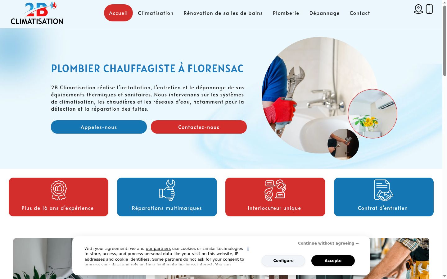 Screenshot van de toestemmingsbanner zoals getoond vóór enige interactie