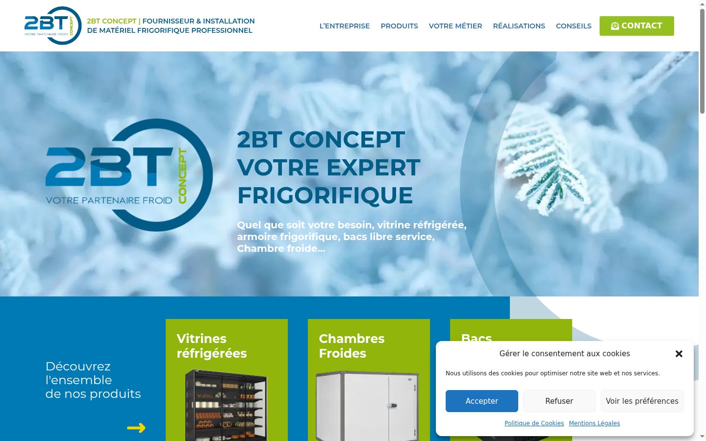 Screenshot des Einwilligungsbanners vor jeglicher Interaktion