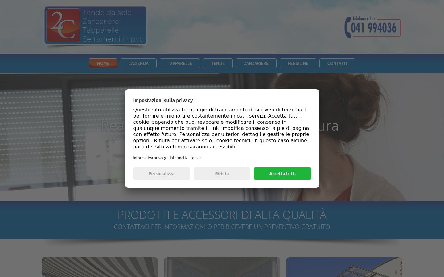 Sutikimo reklamjuostės, rodytos prieš bet kokią sąveiką, ekrano kopija