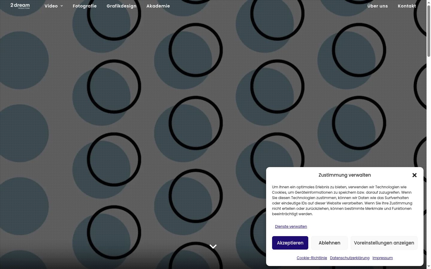 Capture d'écran de la bannière de consentement affichée avant toute interaction