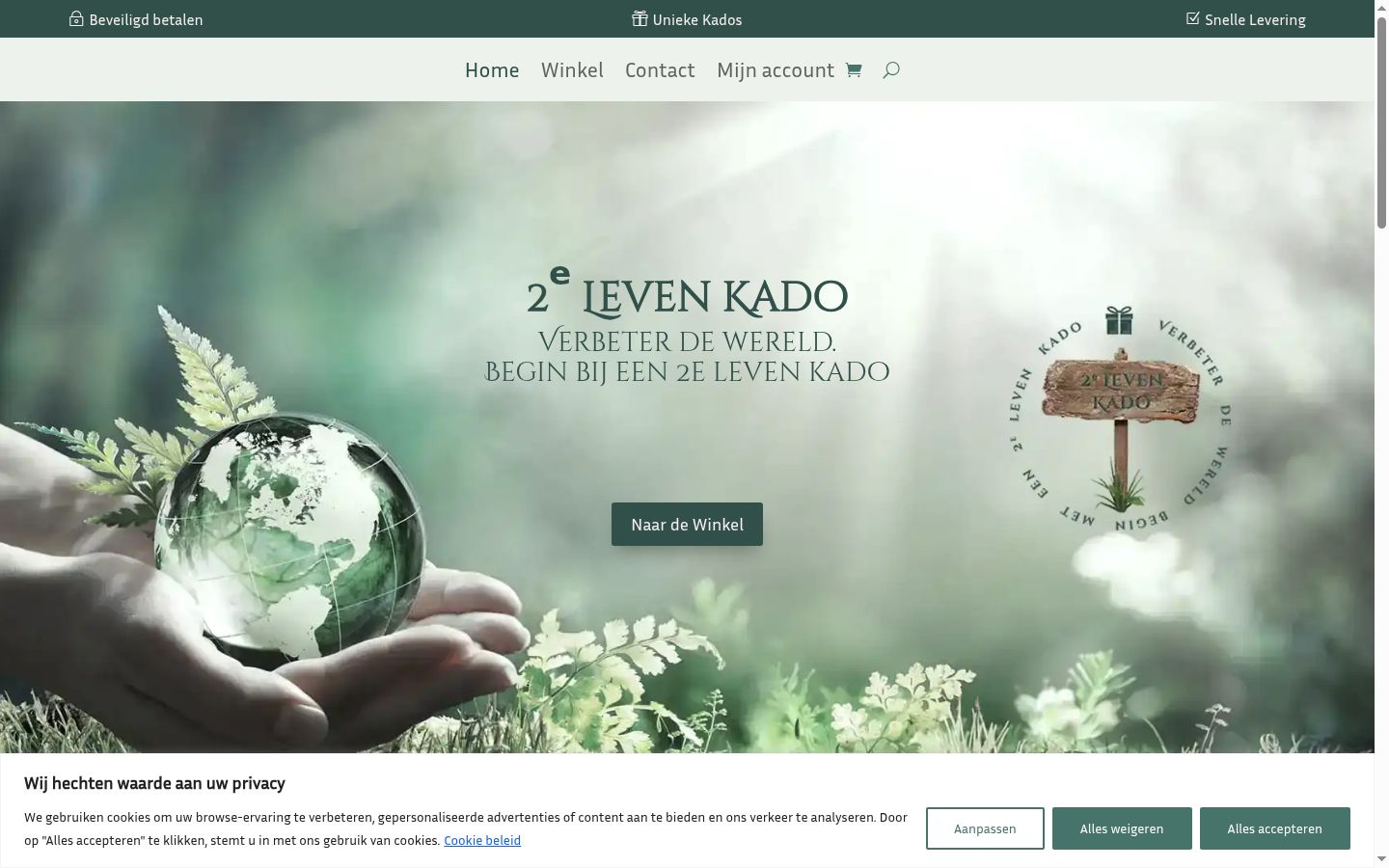 Screenshot tal-banner tal-kunsens muri qabel kwalunkwe interazzjoni