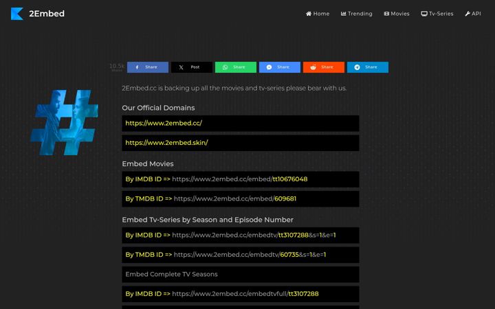 Screenshot of 2embed.skin