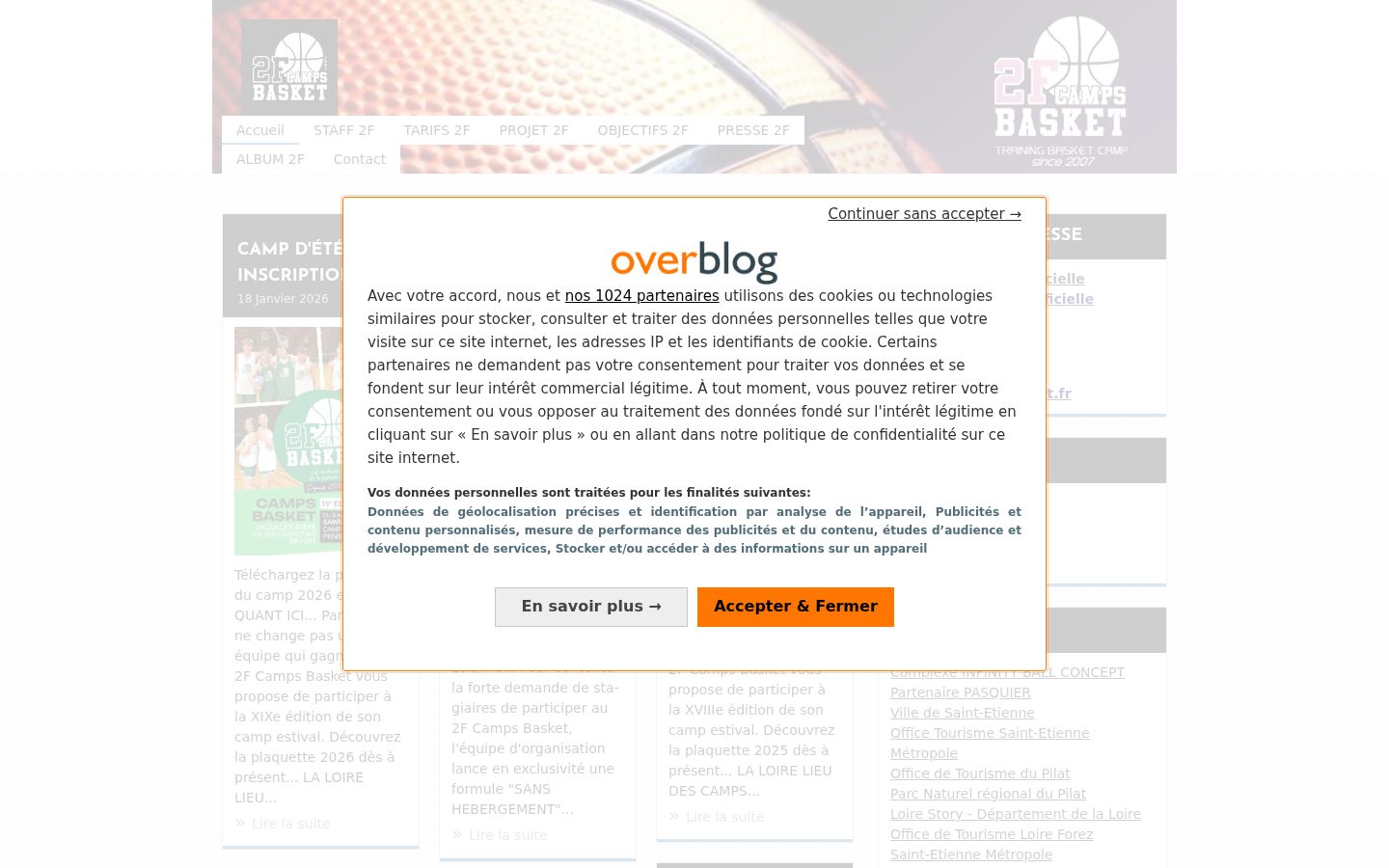 Screenshot des Einwilligungsbanners vor jeglicher Interaktion