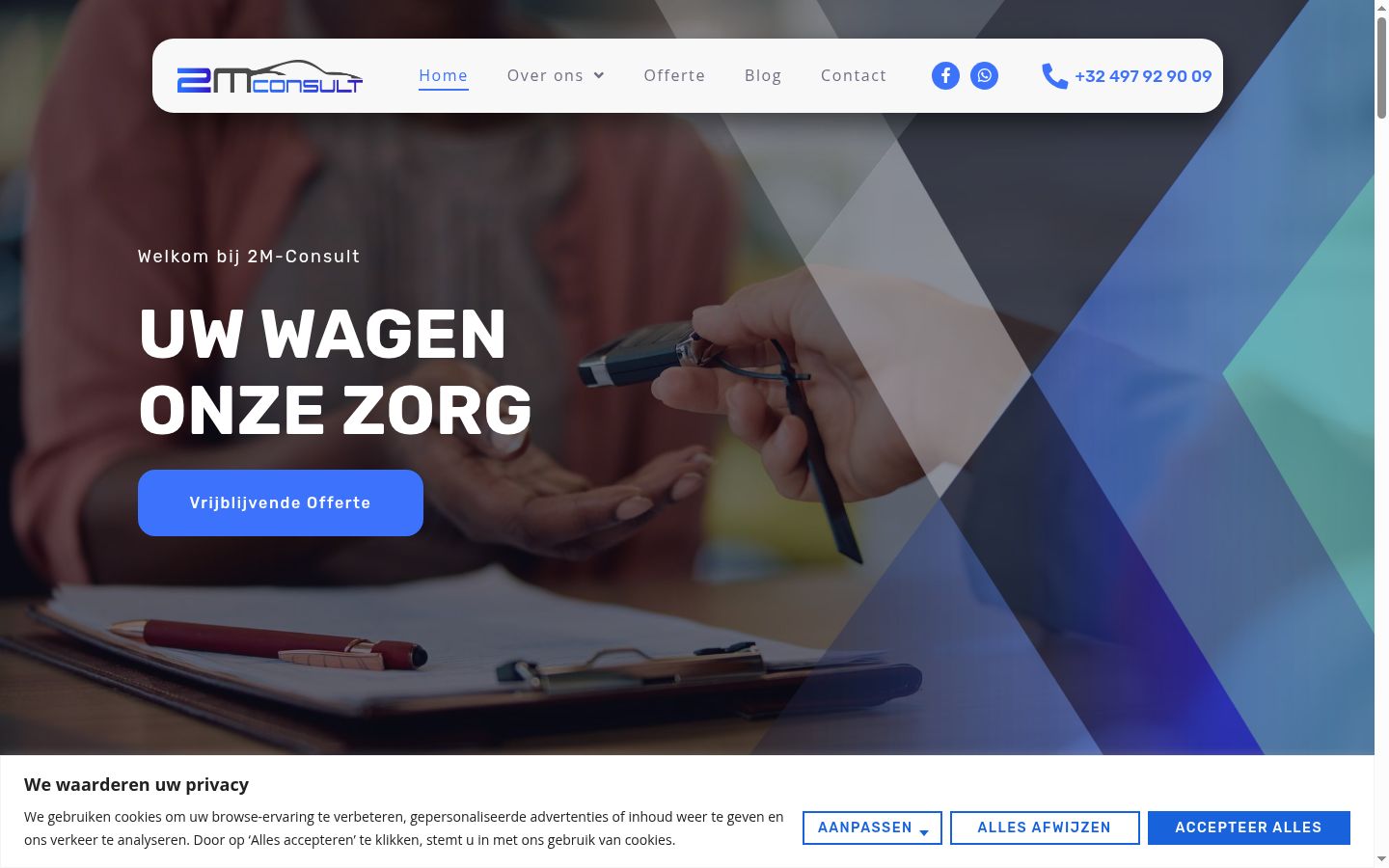 Zrzut ekranu banera zgody wyświetlanego przed jakąkolwiek interakcją